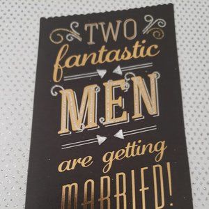 Two Fantastic Men are getting Married! - Wedding card by Paper Destiny